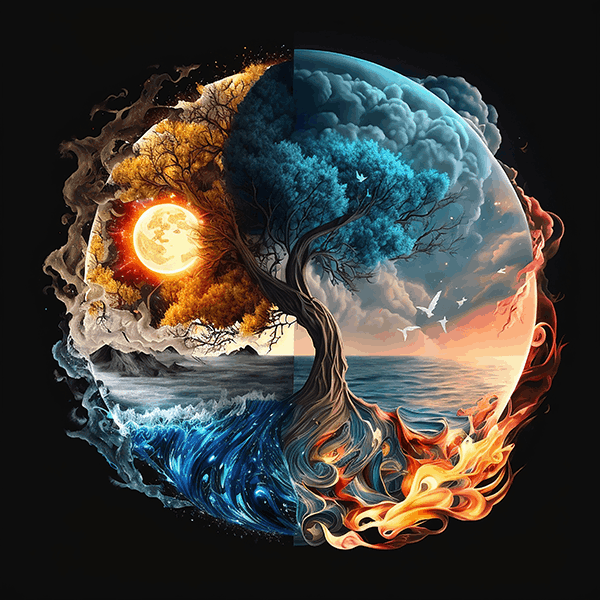The Four Elements in Nature